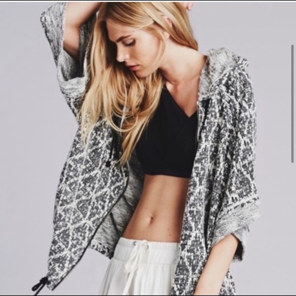 Sante Fe Jacquard oversized zip up hoodie - Picture 2 of 6